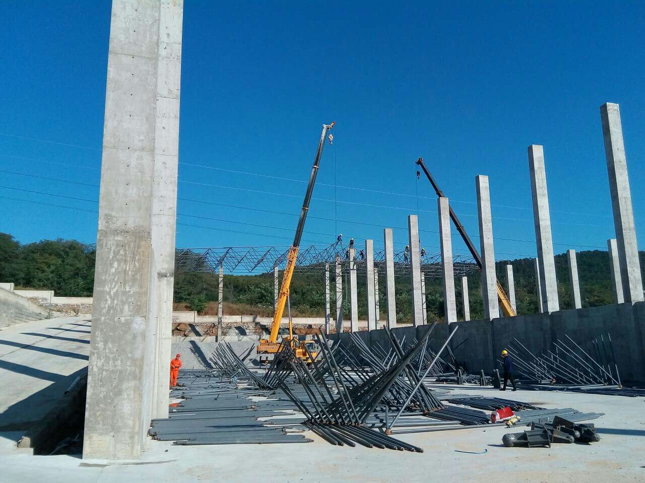 孟州搅拌站网架